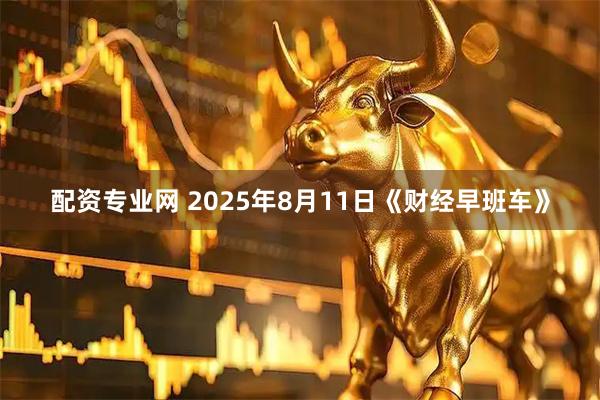 配资专业网 2025年8月11日《财经早班车》
